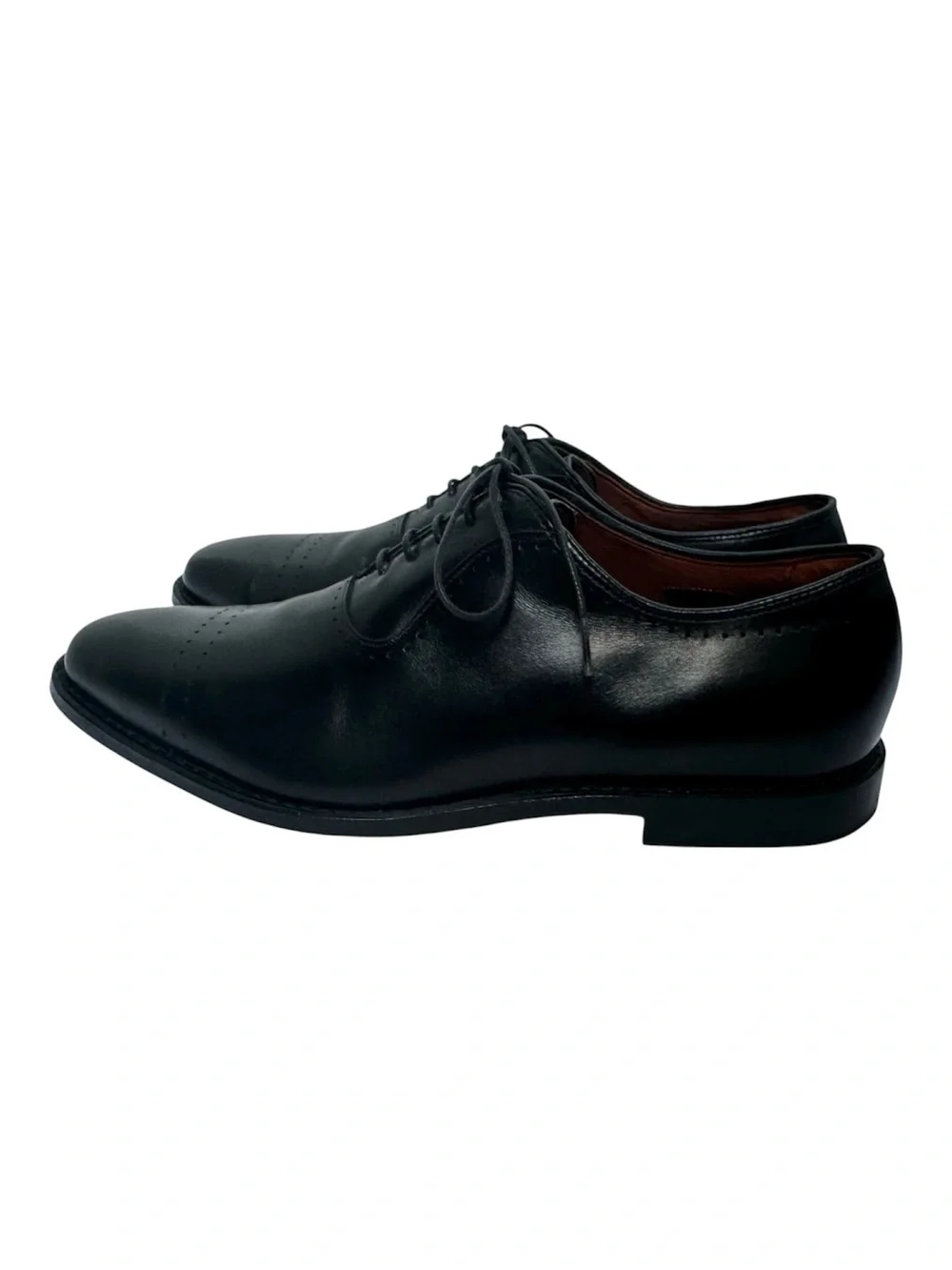 Allen Edmonds Men’s Black Vernon Almond Toe Leather Dress Oxford Shoes- Size 11